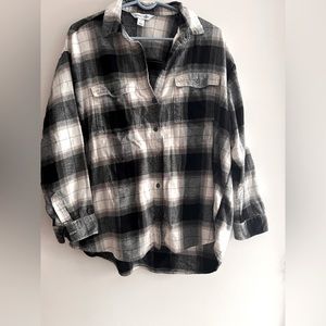 Old Navy oversized boyfriend fit flannel